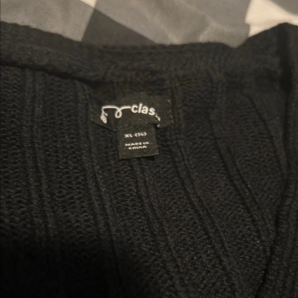 Art Class Black Knit Cardigan Sweater